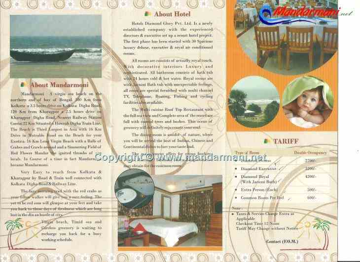 Hotel Diamond Glory - With Brochure2 - Mandarmani