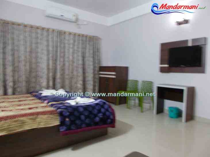 Hotel Nandini - Bed Room With Lcd Tv - Mandarmani